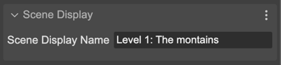 Set the display name of a scene.
