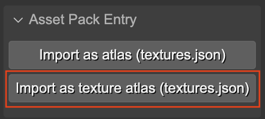 import texture atlas