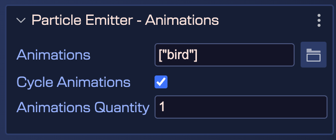 Particle Emitter Animations