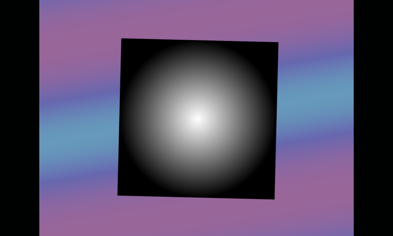 Radial gradient atop a bilinear gradient in triangular repeat mode