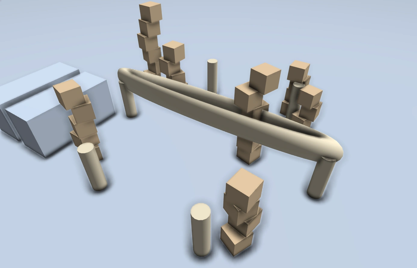 Screen-space ambient occlusion darkening creases and contact points