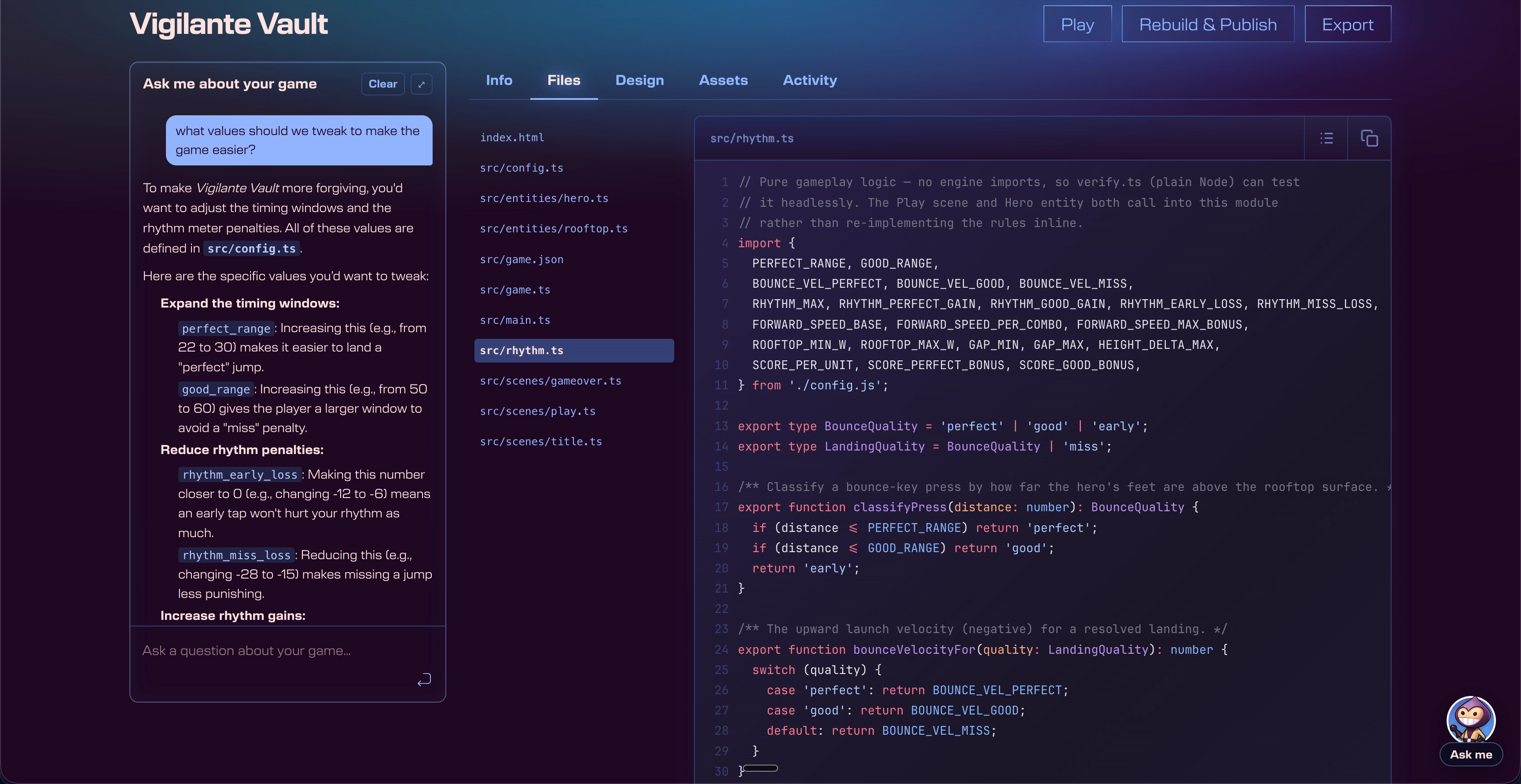 Viewing the game source code